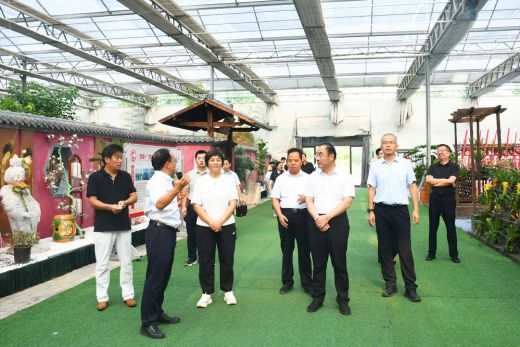 临沂市平邑县考察组到亚泰花卉调研考察